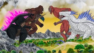 Godzilla \& Kong Vs Skar King\& Shimo ; GODZILLA x KONG the new empire  [Godzilla Cartoons] Ep.1