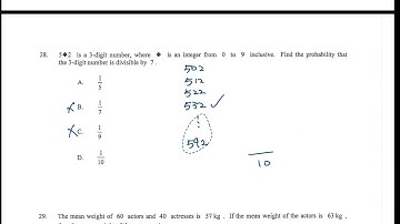 HKDSE 2022 Paper 2 Q28 Prob divisibility