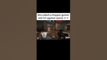 Bro called a chopper gunner against Jynxzi #rainbowsixsiege #R6s #siege