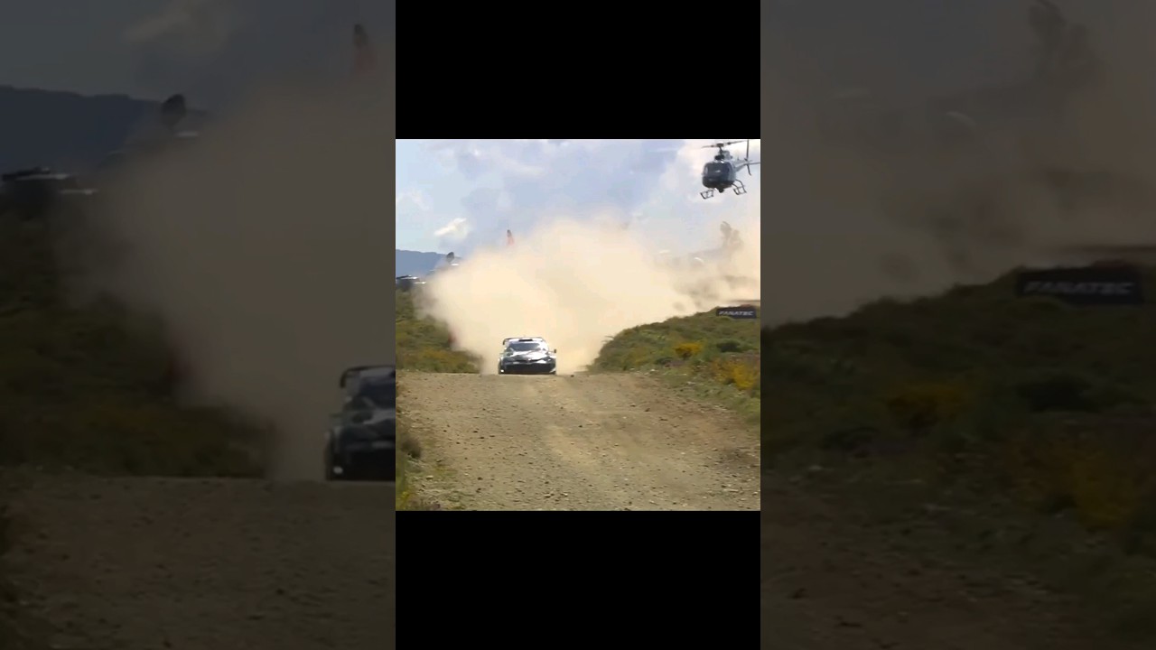 Heli escort to champion of WRC 