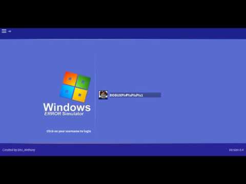 My Windows 7 Broke Roblox Windows 7 Error Simulator Youtube
