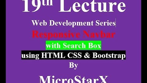 How to make Responsive Navbar using Bootstrap in Urdu