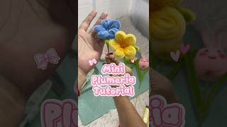 Mini Plumeria Tutorial #fuzzywireflowers #diy #highlights #tutorials #plumeriaflower #plumeria