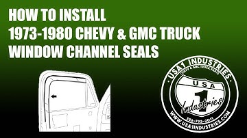 1973-1980 Square Body Chevy & GMC Window Channel Installation!