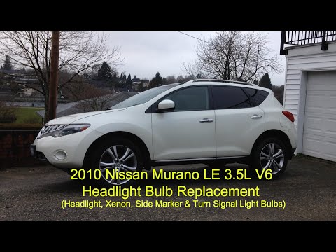 DIY: 2010 Nissan Murano Headlight & Turn Signal Light Bulb Replacement