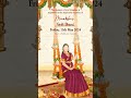 Traditional Video Invitation For Godh Bharai With A Caricature of Blooming Pregnant Woman On A Swing