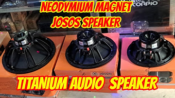 NEODYMIUM MAGNET JOSON SPEAKER//TITANIUM AUDIO SPEAKER @EDLIM ELECTRONICS  ‎@electrosoundsanddiy 