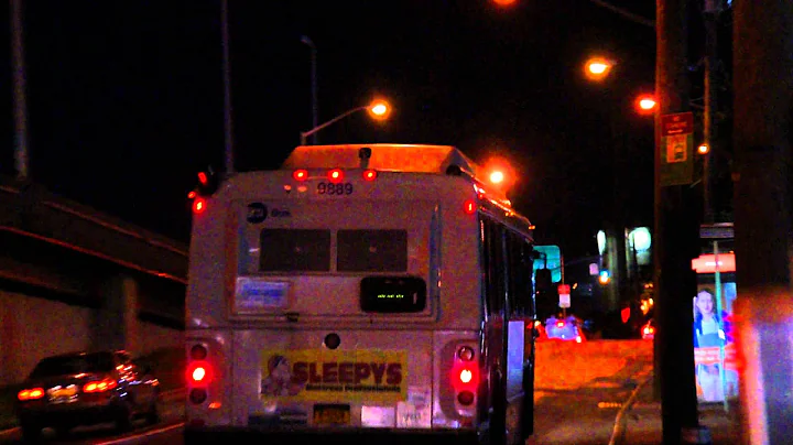 MTA Bus Company 1999 Orion V CNG 9889 Deadheading To College Point Depot