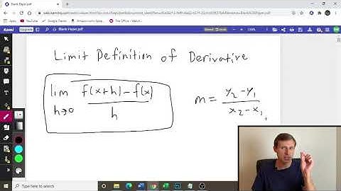 Limit Definition of Derivative  (Practice Problems) | Dan the Tutor