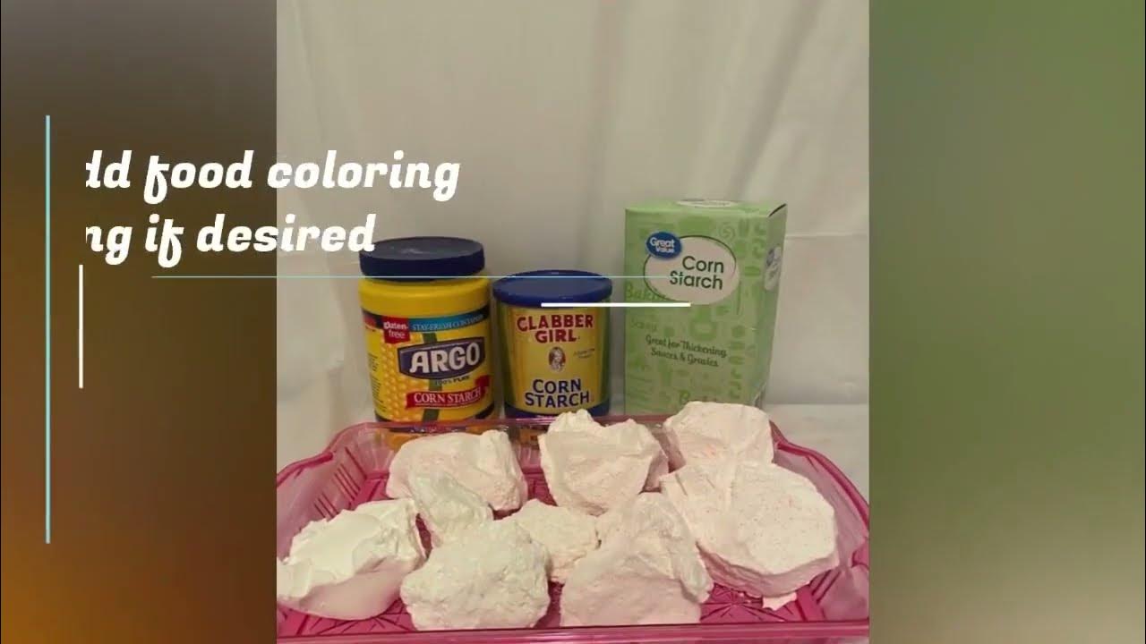 How to Make Cornstarch Chunks Step by Step YouTube