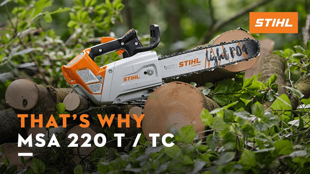 fertilizante Verdulero Párrafo STIHL MSA 220 T / TC cordless arborist saws | That's why - YouTube