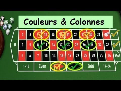 Savoir comment associer COULEURS et COLONNES à la roulette. - YouTube