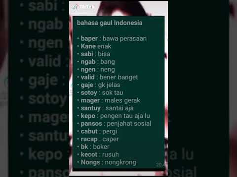 Bahasa gaul indonesia