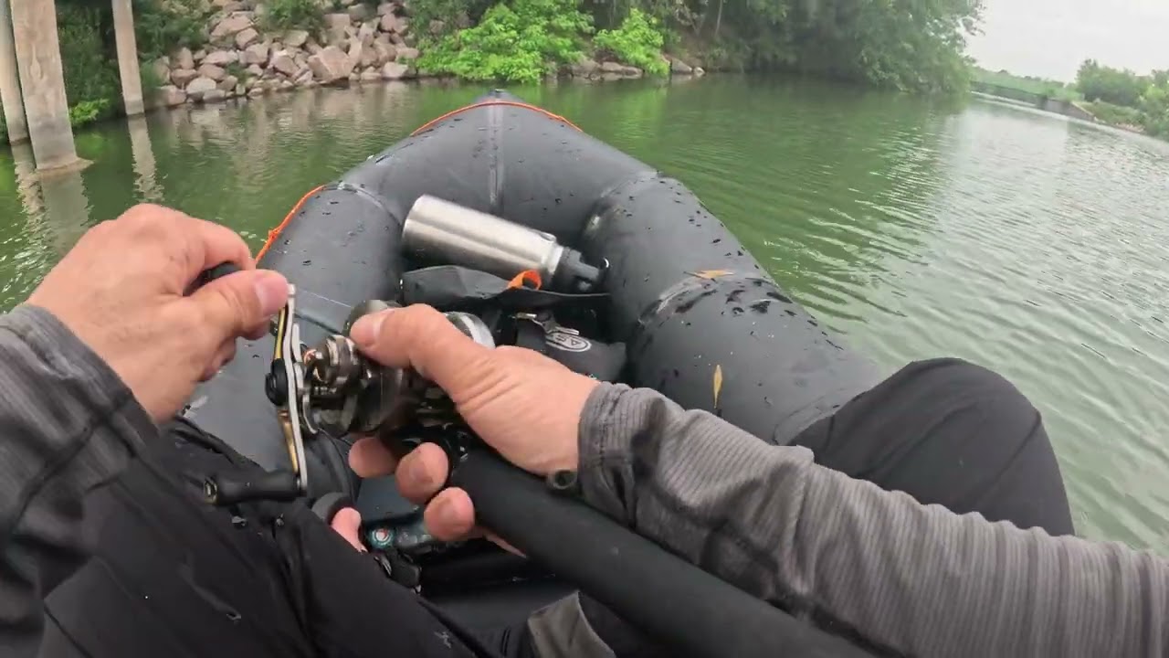 4K HDR Bass Fishing Live Streaming in USA Lake Kokopelli Packraft Rubber Boat Kayak Rafting Megabass
