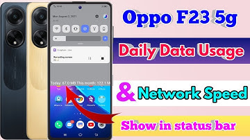 how to show daily data usage in oppo f23 | oppo f23 show daily data usage
