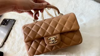 UNBOXING - CHANEL MINI FLAP BAG WITH TOP HANDLE