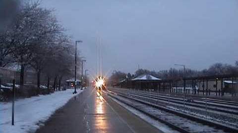 Metra outbound express train - Naperville IL