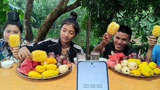 Quá Khủng Với Cuộc Thi Chia Cặp Thi Ăn Các Loại Trái Cây Giữa 4 Thánh Ăn Ở Tây Bắc