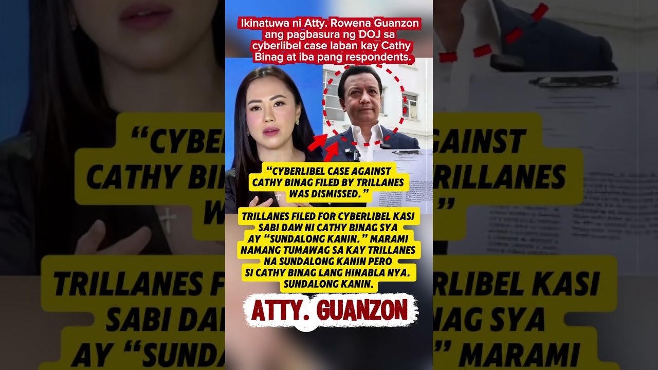 Cyberlibel Case Laban Kay Cathy Binag, Ibinasura ng DOJ