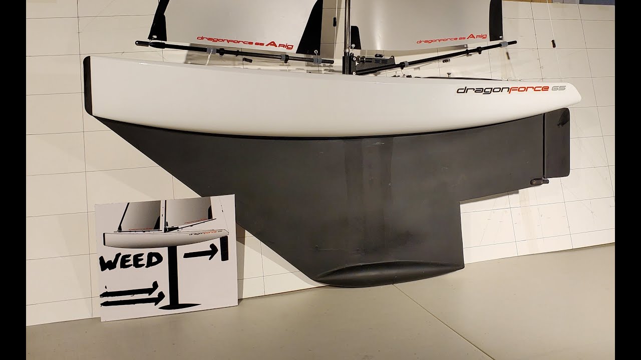 RC Sailboat Fin Keel Mod To Weedless Experiment