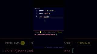 Join Two Lists in Python in 30 Seconds 🔥 #shorts #youtubeshorts