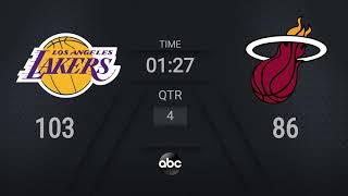 Lakers @ Heat Game 6 | NBA on ABC Live Scoreboard | #NBAFinals Presented by YouTube TV