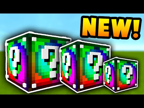 Lucky Block Spiral Mod for Minecraft – 150 or so new drops