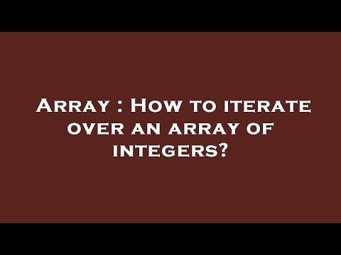 Array : How
