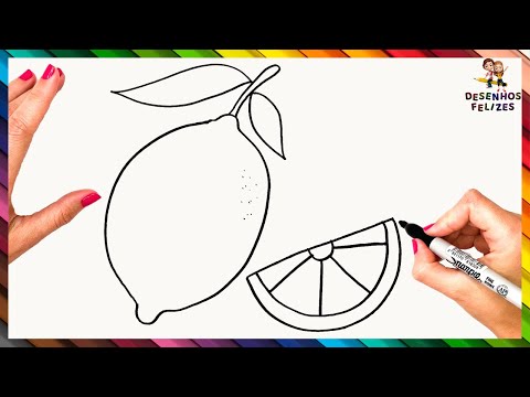 Vídeo: Como Desenhar Um Limão