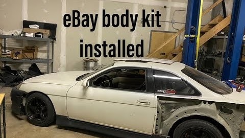 Ebay SC300 body kit and NRG racing seat install