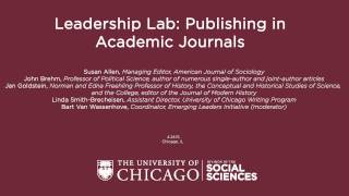 Leadership Lab: Publishing in Academic Journals