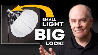 EASY one-light studio setup | How to get GREAT lighting from a SMALL video light