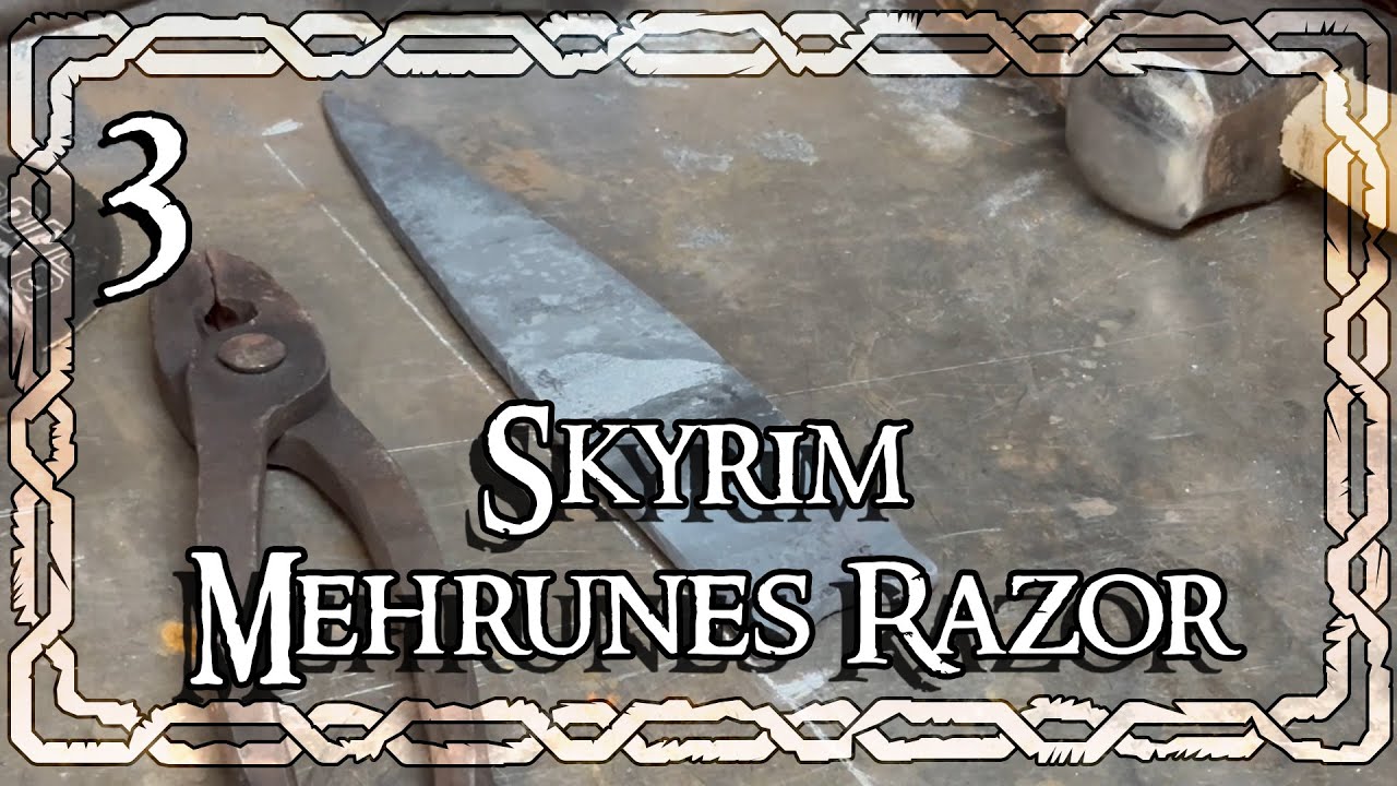 Maroons Razor Skyrim MAKING MEHRUNES RAZOR FROM SKYRIM: 3!!! - YouTube