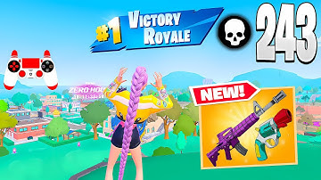 243 Elimination Solo vs Squads on the NEW Springfield Map! Fortnite Chapter 6 Gameplay Simpsons