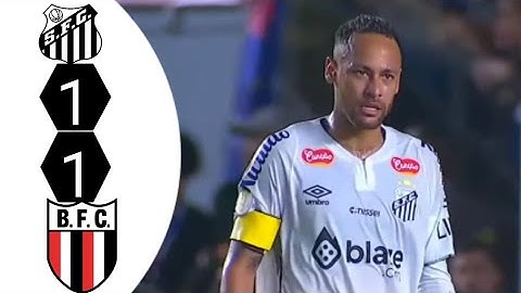 Santos Vs Botafogo 1-1 2025 Today Match Neymar Debut Match highlights Neymar Jr.