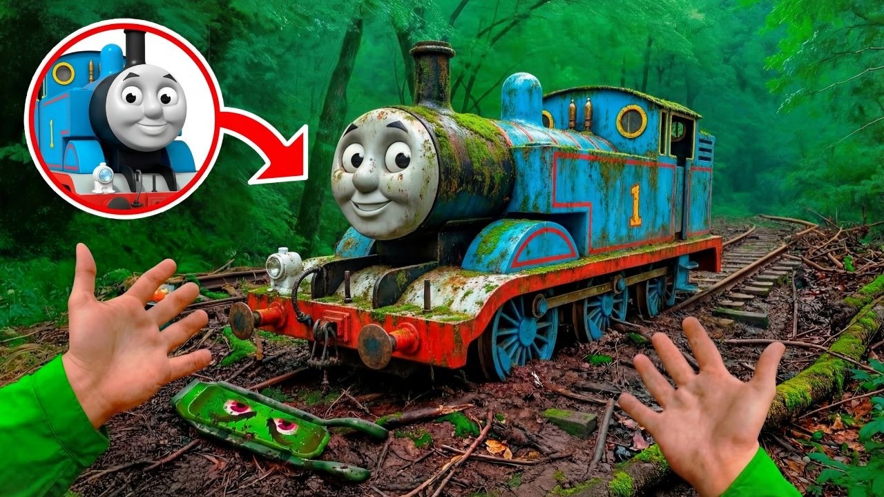 ASMR Restoration: Abandoned Thomas the Tank Engine Rebuild - From Rust to Shiny Blue!