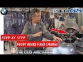 BMW R1150GS BRAKE FLUID CHANGE FRONT CALIPER..EASY..? 👨‍🔧---🏍