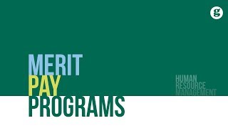 Merit Pay Programs