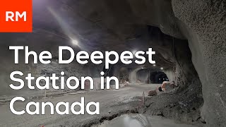 Visiting the Deepest Train Station in Canada | REM Mount Royal Tunnel