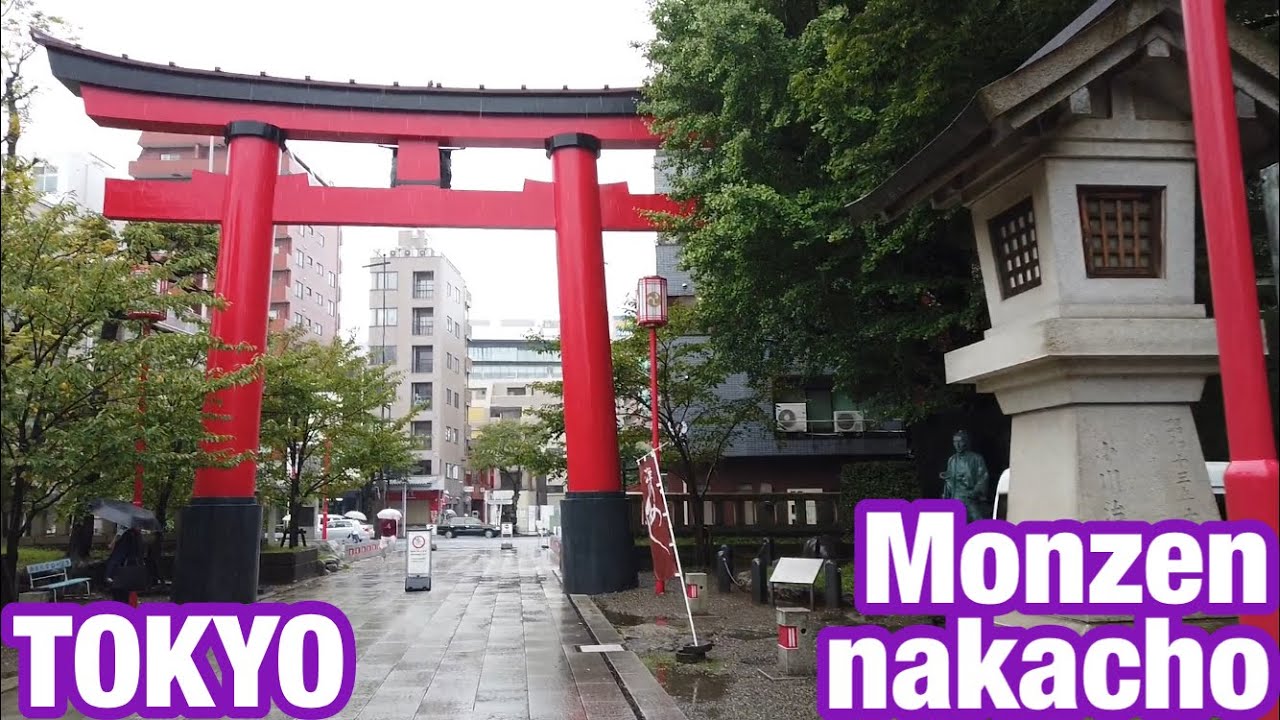 [JAPAN/TOKYO]Monzen-nakacho walking scenery rainy day