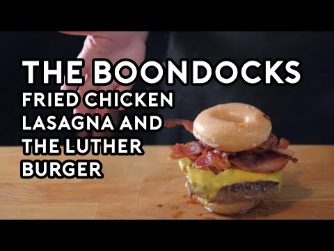 Binging with Babish Fried Chicken Lasagna amp The Luther Burger from the Boondocks