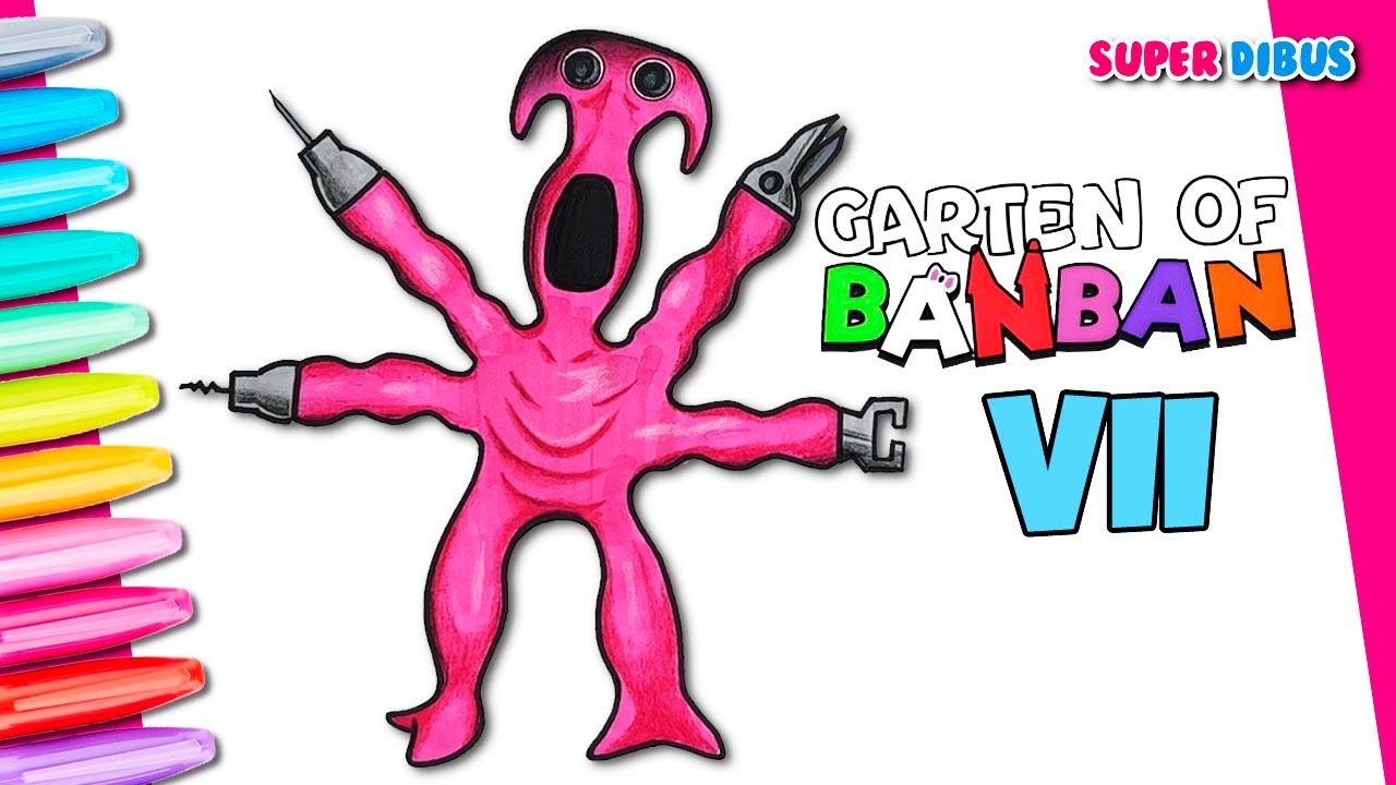 Como Dibujar a SYRINGEON de Garten Of Banban 7 | FACIL paso a paso ...