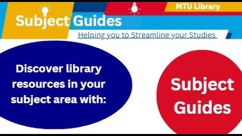 Subject Guides