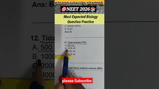 Biology questions practice NEET 2026💫📚🎯 #shorts #shortsfeed #neet #motivation #YouTubeshorts #viral