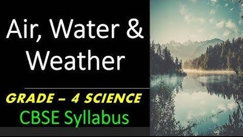 Science Grade 4th, Ch-11(Air, Water, and Weather) Part 1