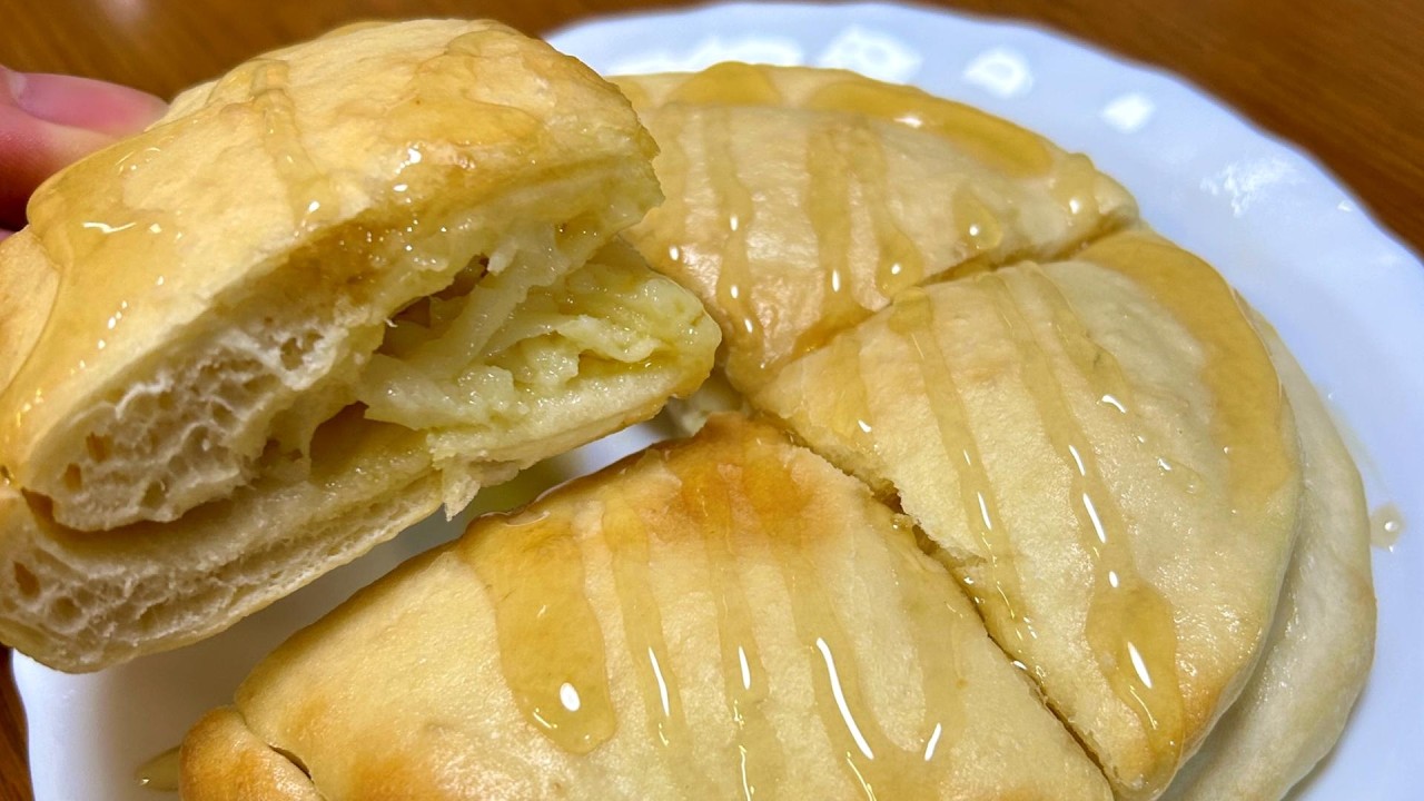 ハニーチーズナンを作って食べる音【ASMR】