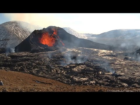 Iceland Volcanic Eruption LIVE with Real Audio | Geldingadalur / Fagradalsfjall, Iceland