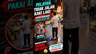 Restoran Viral Ini Bikin Pelayan Gak Jalan Kaki Lagi! #shorts #hoverboard #teknologiunik #faktaunik