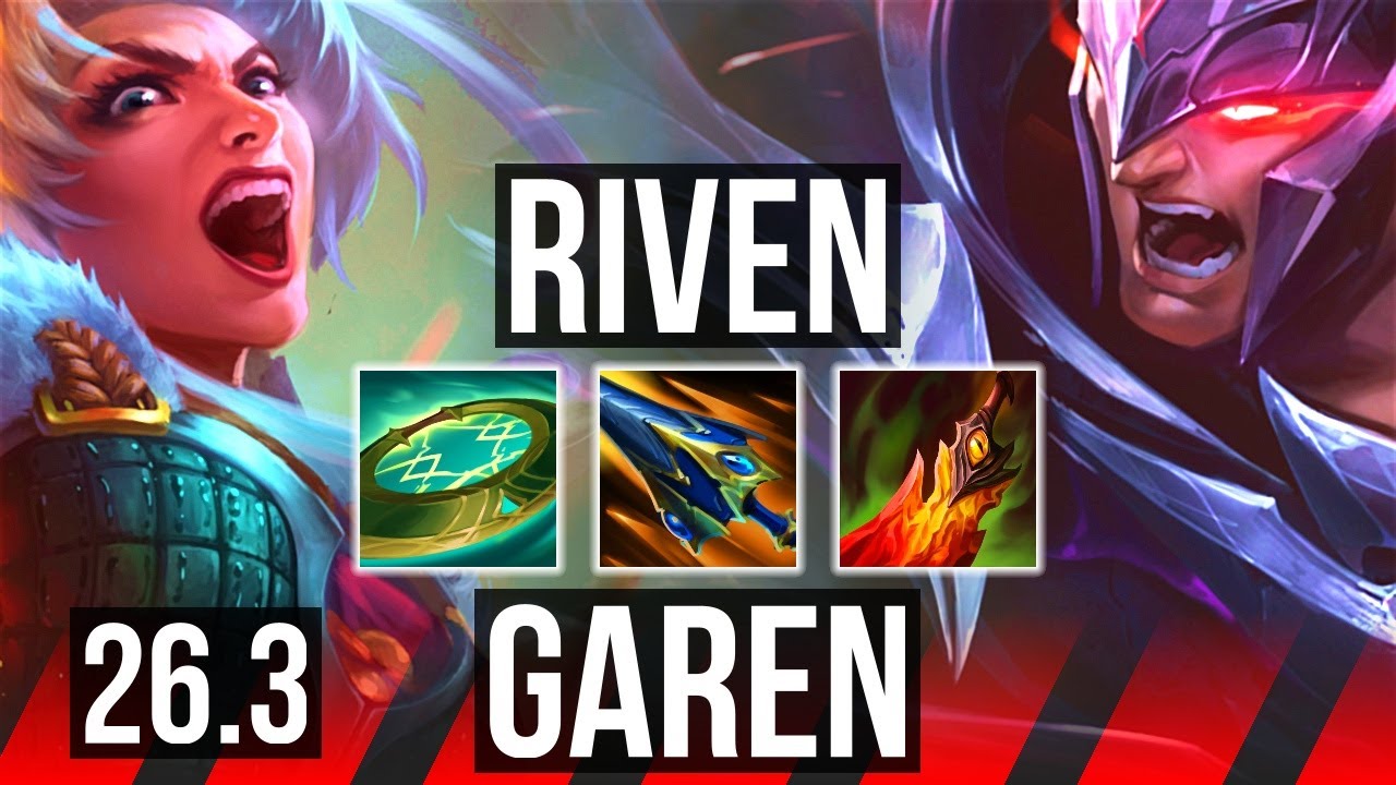 RIVEN vs GAREN (TOP) | NA Grandmaster | 26.3