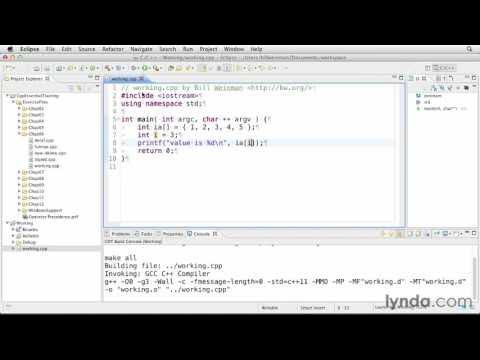 08 Using the array subscript operator - YouTube